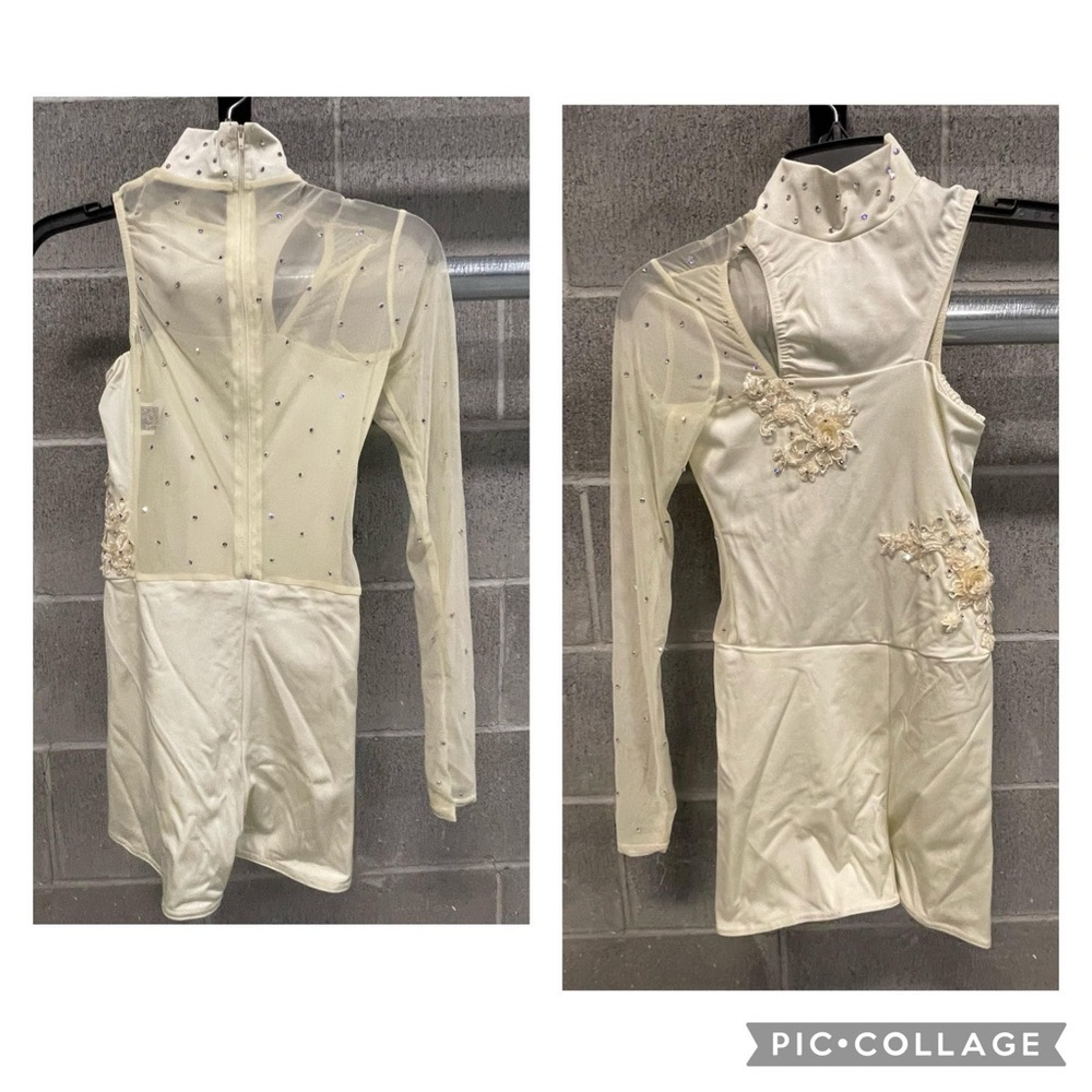Kelle teen ivory unitard